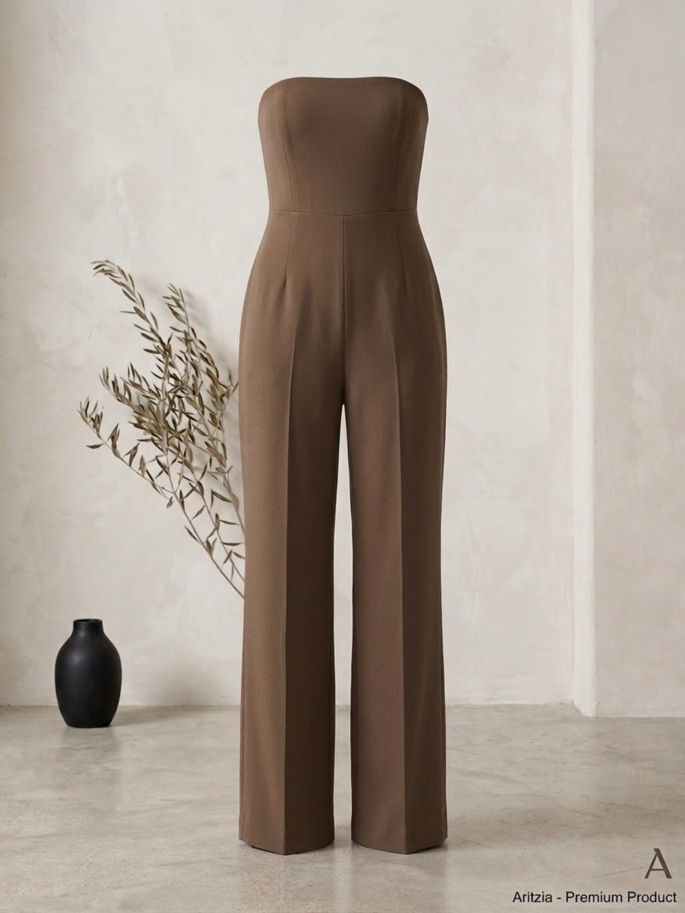 NWT - Aritzia Wilfred Endless/Ellerie Jumpsuit - Size 8 - Cocoa Bean